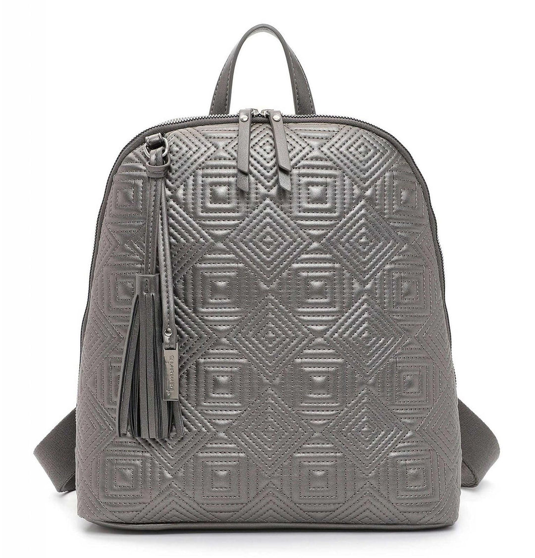 Tamaris Rucksack Merle 32725 Damen Rucksäcke Ornament Darksilver 833 Einheitsgrösse, Darksilver 833