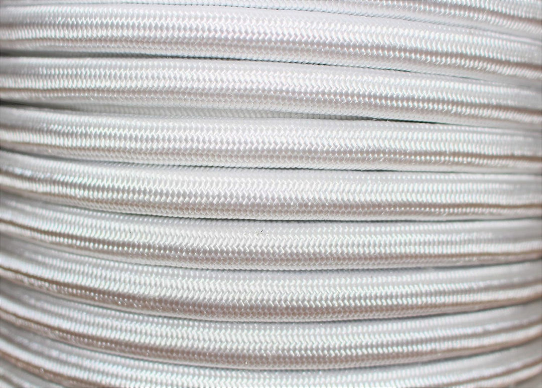 CORDAMARKET 10 mm Gummizug, Weiss, 25mts