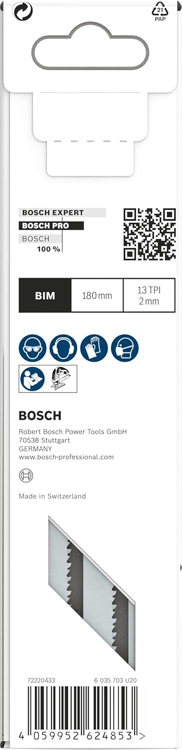 Bosch 5x PRO Metal Sandwich T718BF Stichsägeblatt (für Sandwich-Metall, Sandwich-Metall, Länge 180 m