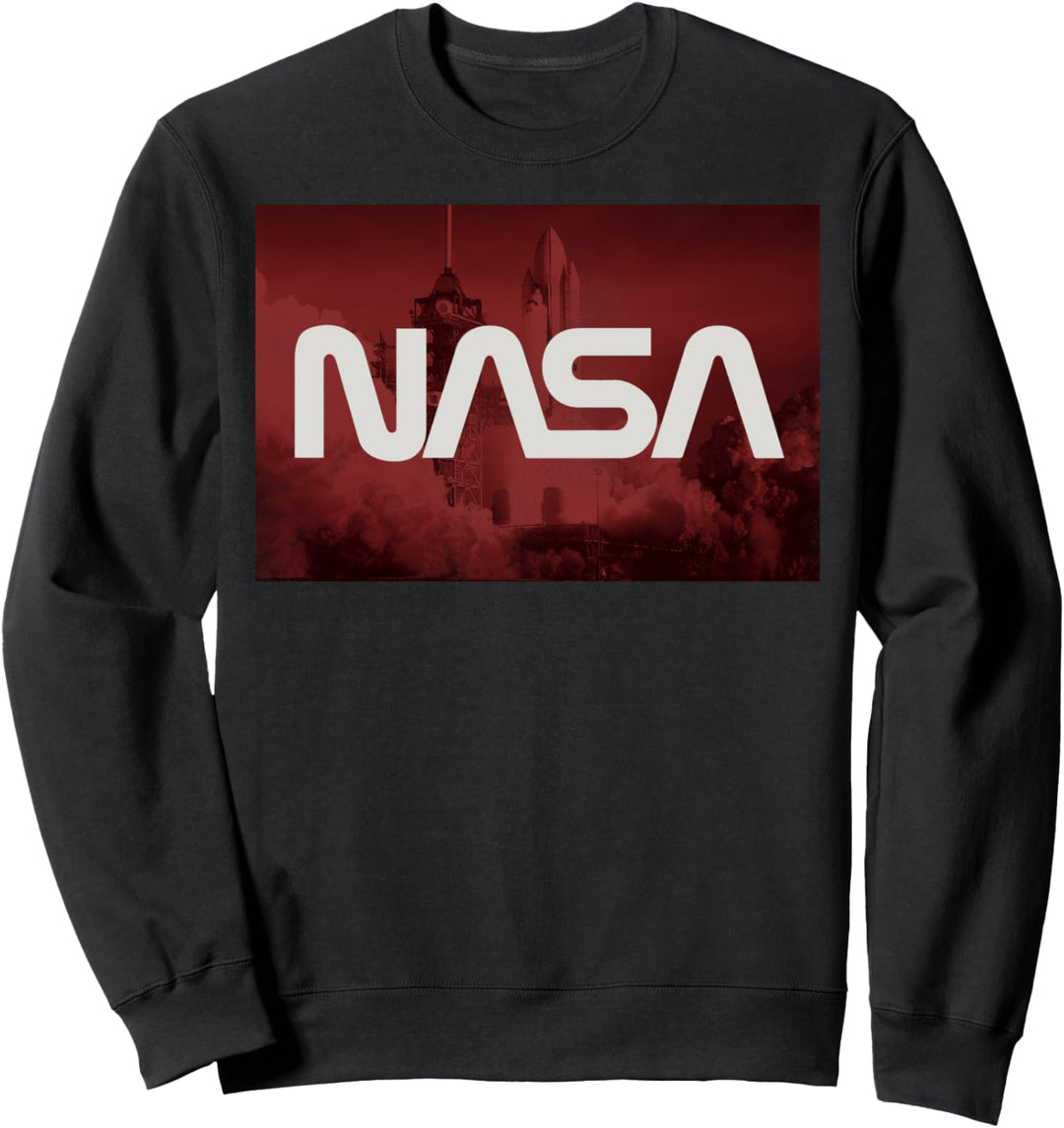 NASA Red Hue Panel Logo Sweatshirt