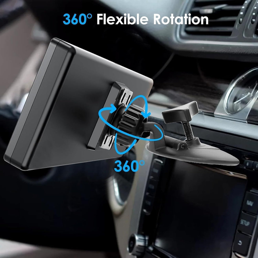 EEEKit CD Schlitz Halterung für CarPlay Bildschirm, 360° Drehbare CD Player GPS Halterung, Kompatibe