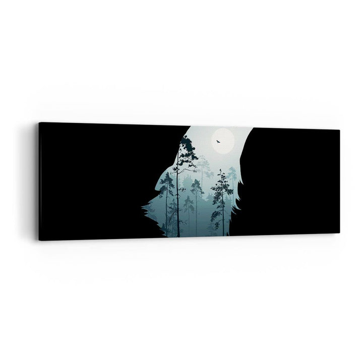 Panorama Bilder auf Leinwand Berge Höhle Park Leinwandbild mit Rahmen 90x30cm Wandbilder Dekoration