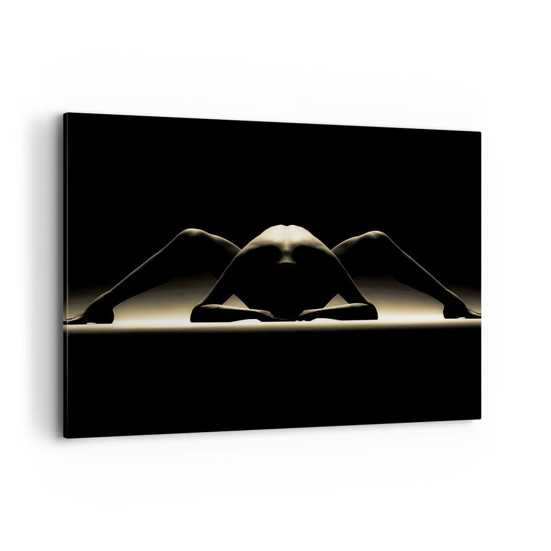 Bilder auf Leinwand 100x70cm Leinwandbild Nackter Körper Modell künstlerische Pose Gross Wanddeko Bi