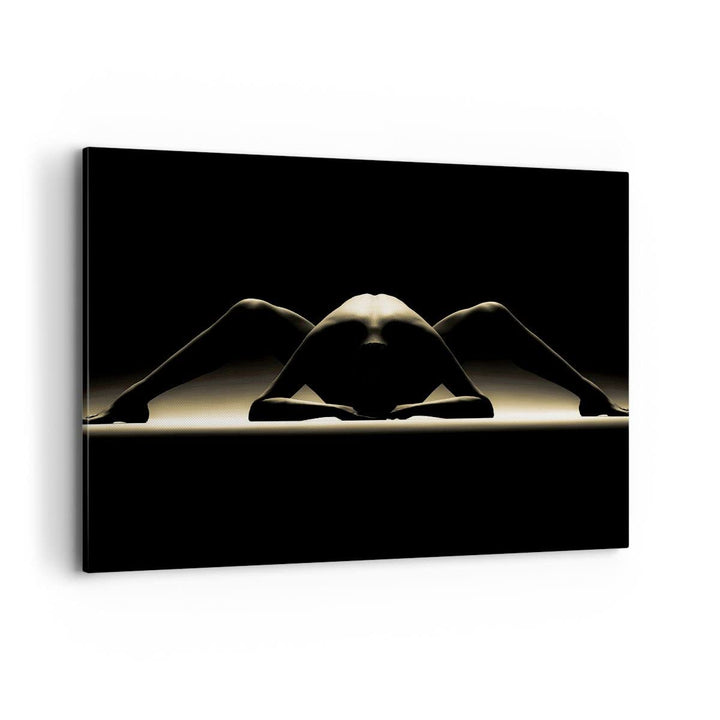 Bilder auf Leinwand 100x70cm Leinwandbild Nackter Körper Modell künstlerische Pose Gross Wanddeko Bi