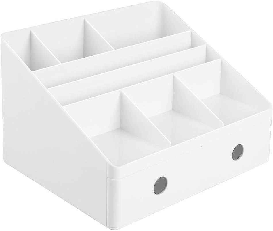 iDesign 42011EU Linus Schreibtisch Organizer mit Schubladen, weiss, Organizer mit Schubladen