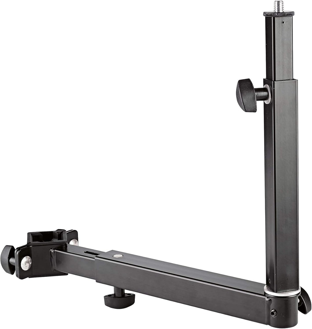 K&amp;M 18807 Universalhalter - Schwarz aus Stahl, verstellbare Erweiterung für Musik-Zubehör - für Klap