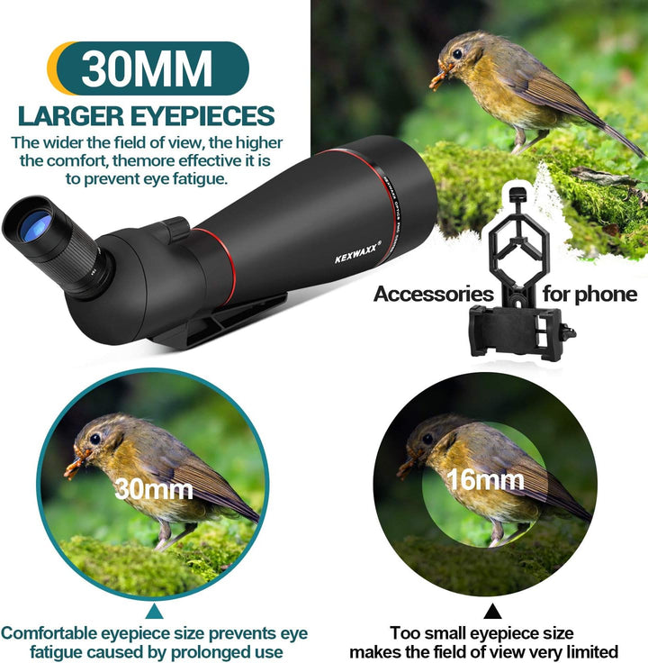 Spektive 25-75X 100MM für Sportschützen Jagd Vogelbeobachtung IPX7 Wasserdicht FMC BAK4 Prisma mit S