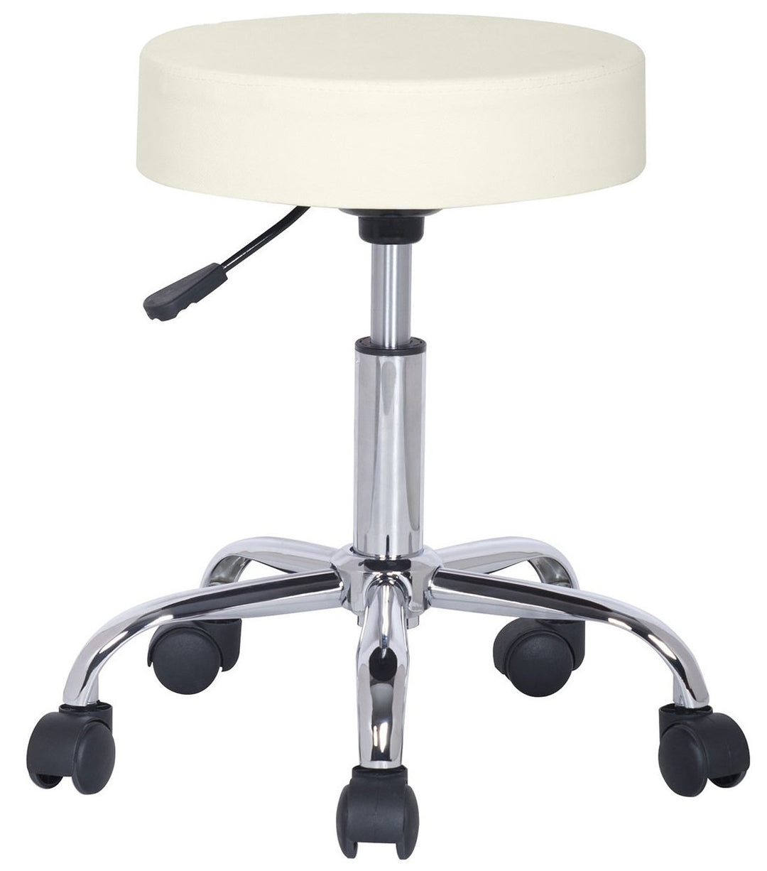 SixBros. Rollhocker Elfenbein Weiss - M-95027/193, Elfenbein Weiss