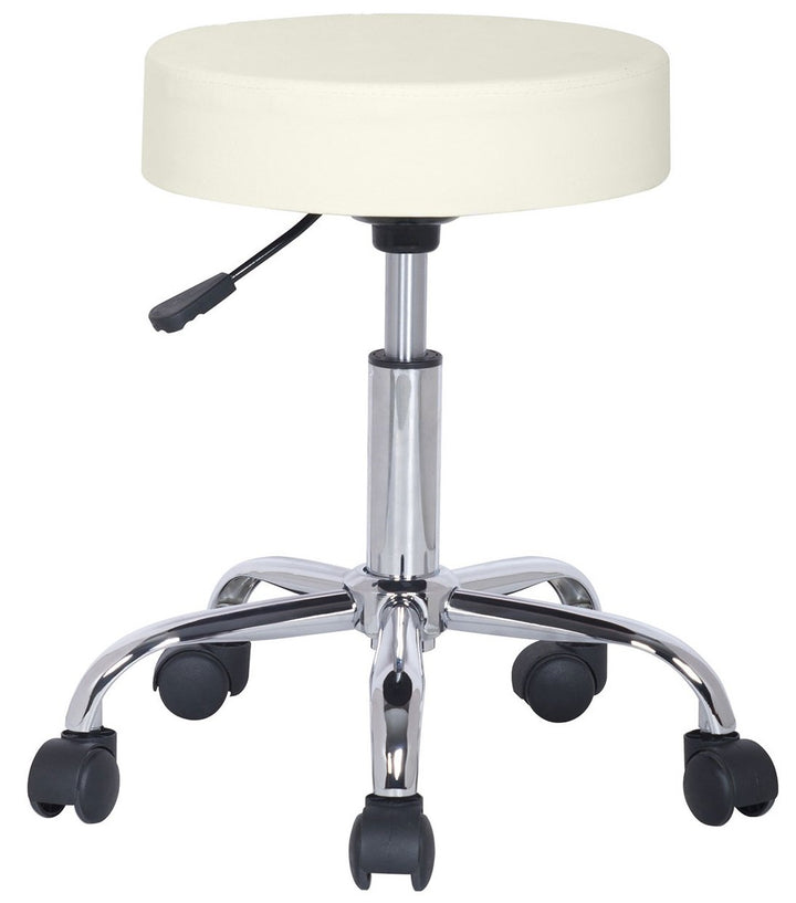 SixBros. Rollhocker Elfenbein Weiss - M-95027/193, Elfenbein Weiss