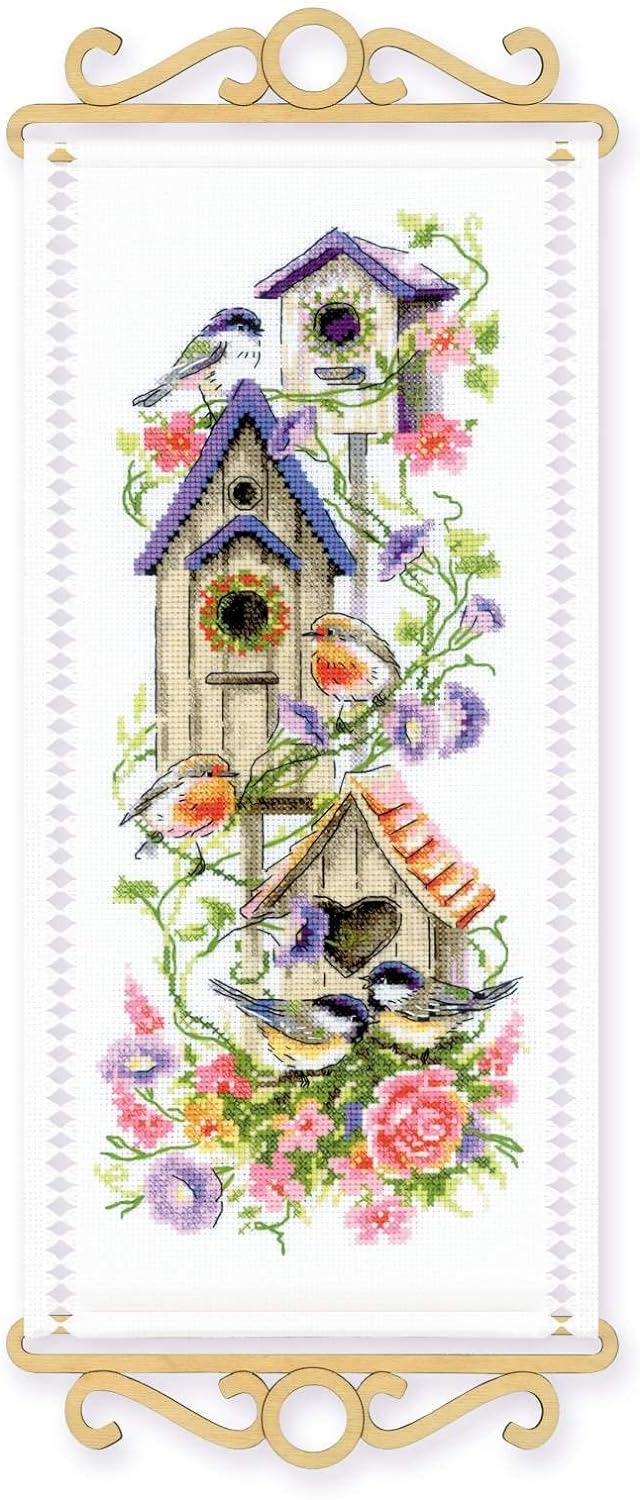 Riolis Kreuzstich Set Einweihungsparty, Zählmuster, 19x40cm