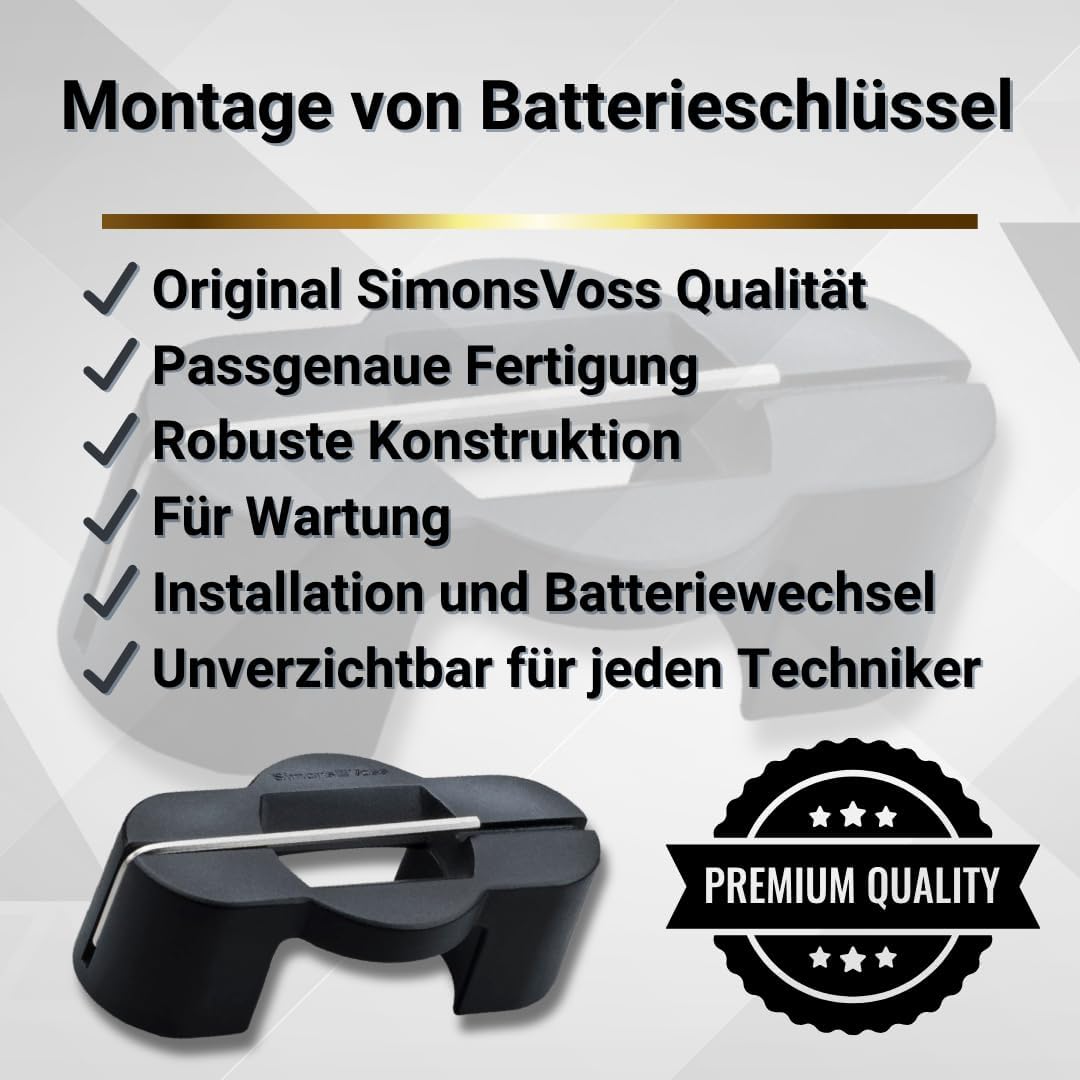 SimonsVoss Montage- und Batterieschlüssel Z5.TOOL für Digital Cylinder AX – inkl. 1,5 mm Inbusschlüs
