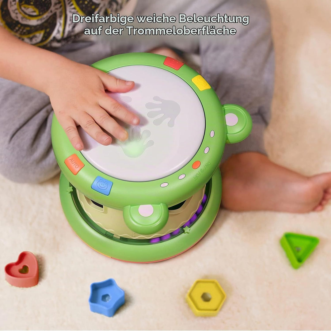 TUMAMA Baby Musical Elektronisches Spielzeug,Baby Musik Trommel Musikinstrumente sensorisches Spielz
