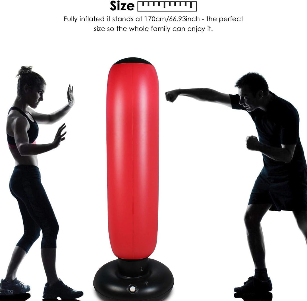 Boxsack stehend, aufblasbar, 170 cm für Training