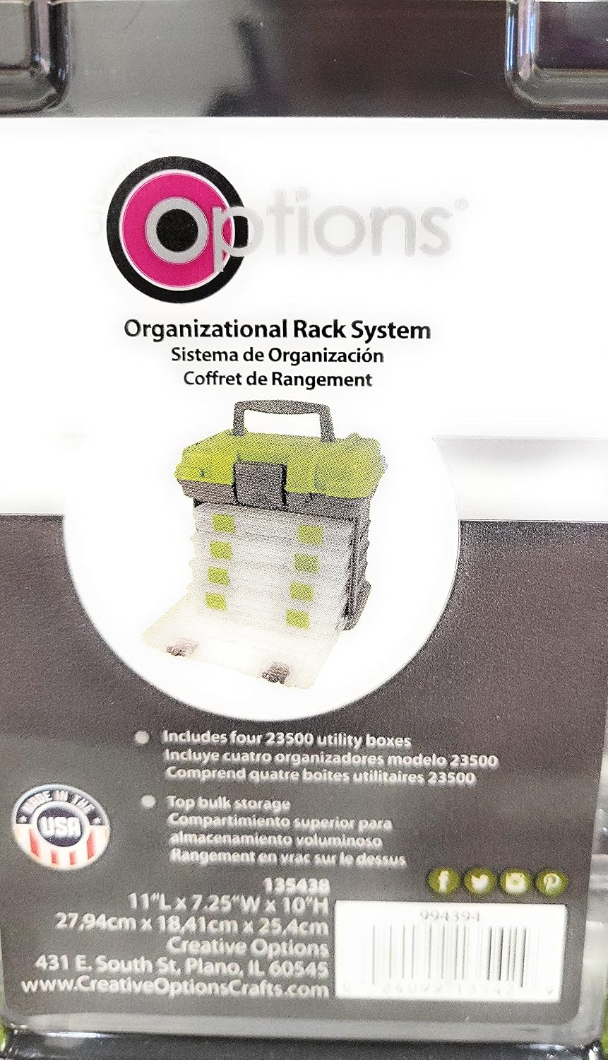 Creative Options Grab-and-Go-Fächer-System, Aufbewahrungsbox, Grösse S, magenta, S, S Magenta