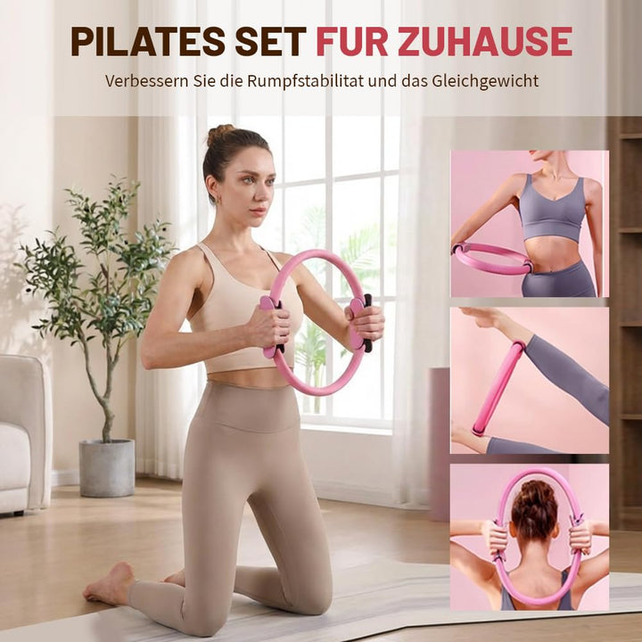 15 Pcs Pilates Set Für Zuhause Pilates Essential Kit Für Frauen Pilates Ring Und Ball Zubehör Set Wo