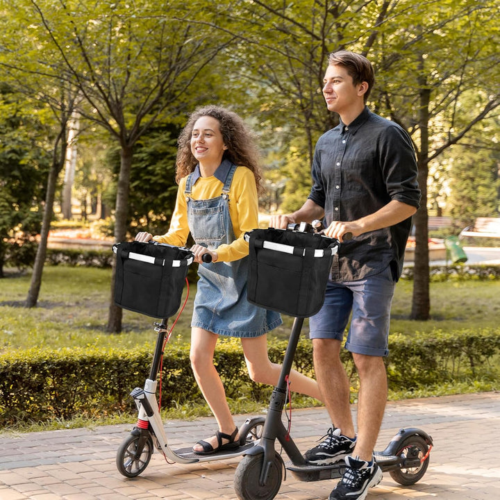 EDWERD Knie-Scooter-Korb mit Griff – Universal-Lenker-Aufbewahrungstasche für Kniewanderer, Rollator