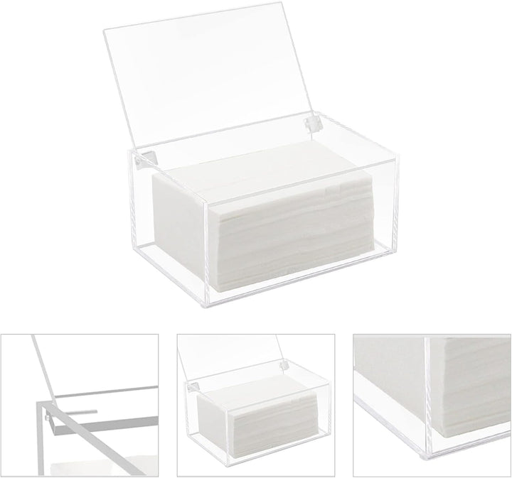 Watpot Acryl-Wäschetrockner-Bettlakenhalter, transparente Trocknerblätter, Behälter mit Deckel für W