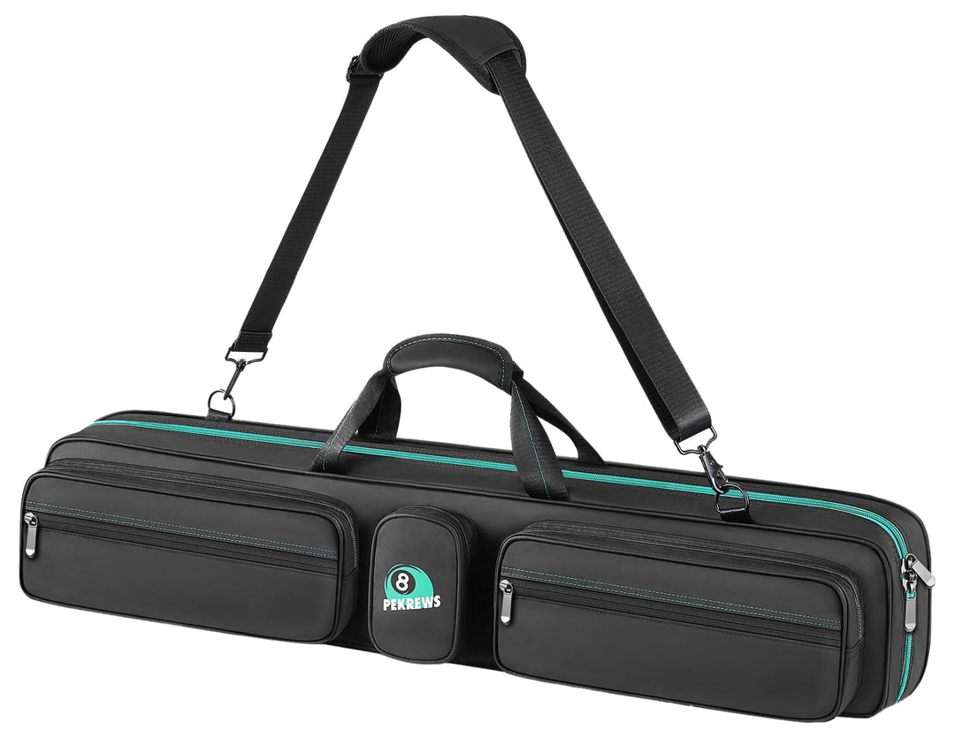 PEKREWS Billardqueue-Tasche mit Rucksackgurten, weiche Tragetasche für Billardqueue, Tragetasche mit