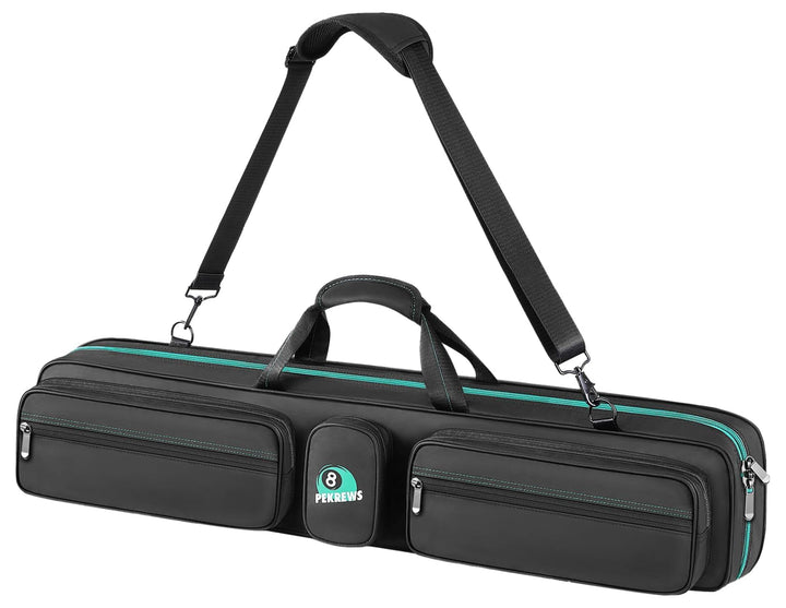 PEKREWS Billardqueue-Tasche mit Rucksackgurten, weiche Tragetasche für Billardqueue, Tragetasche mit