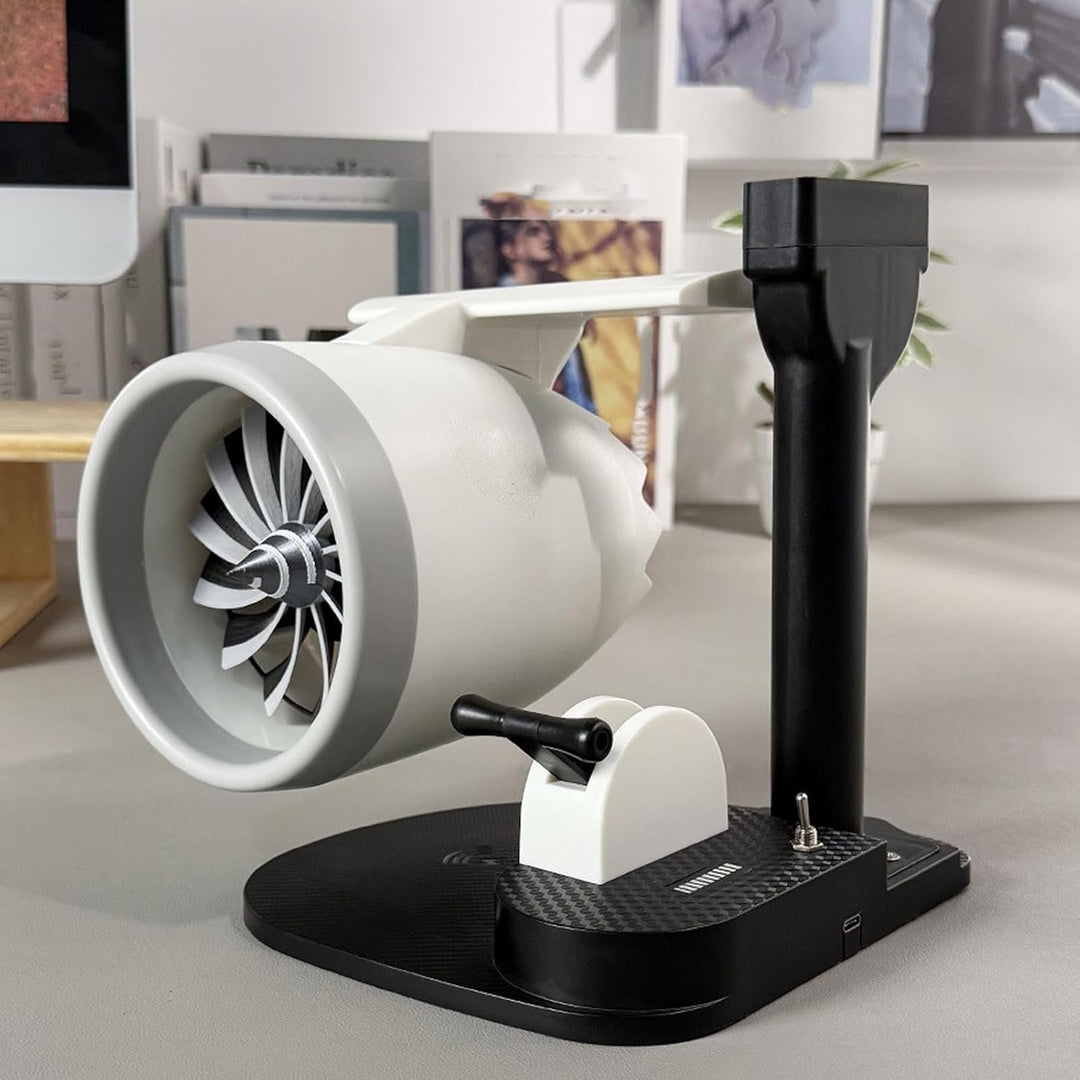 Turbojet -Desktop -Lüfter mit Luftbefeuchter, Flugzeugstrahlmotorendesschungsventilator, JET -Motor