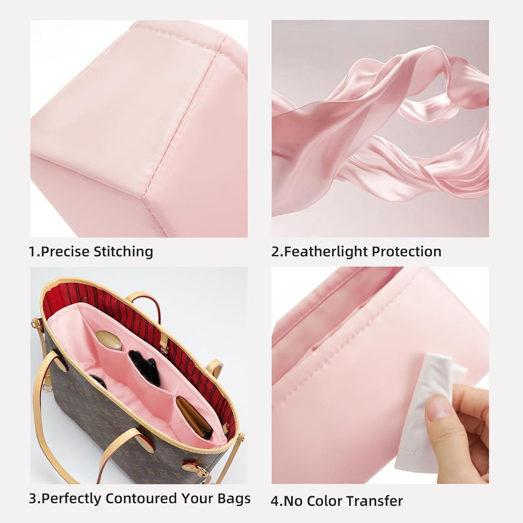 DGAZ Seide Handtasche Organizer für LV Neverfull PM/MM/GM, Taschenorganizer Tasche in Tasche Organiz