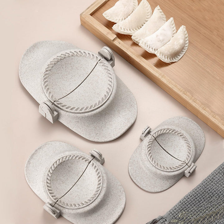 Ravioli Former Dumpling Maker Set 3 Stück Ravioli Maker mit 3 Stück Rundem Tortellini Ausstecher und