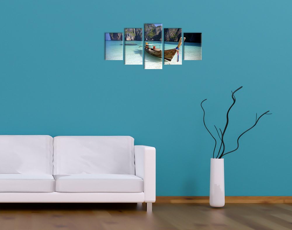 Bilderdepot24 Bild auf Leinwand | Maya Bay, Koh Phi Phi Ley - Thailand in 100x50 cm mehrteilig als W