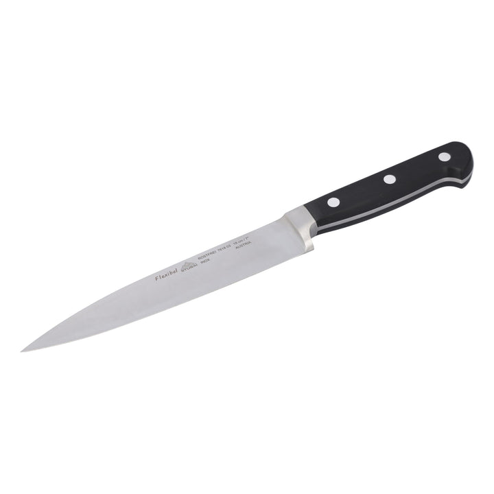 STUBAI Filiermesser flexibel | 180 mm | Filetiermesser, Fleischermesser aus Edelstahl für Schneiden