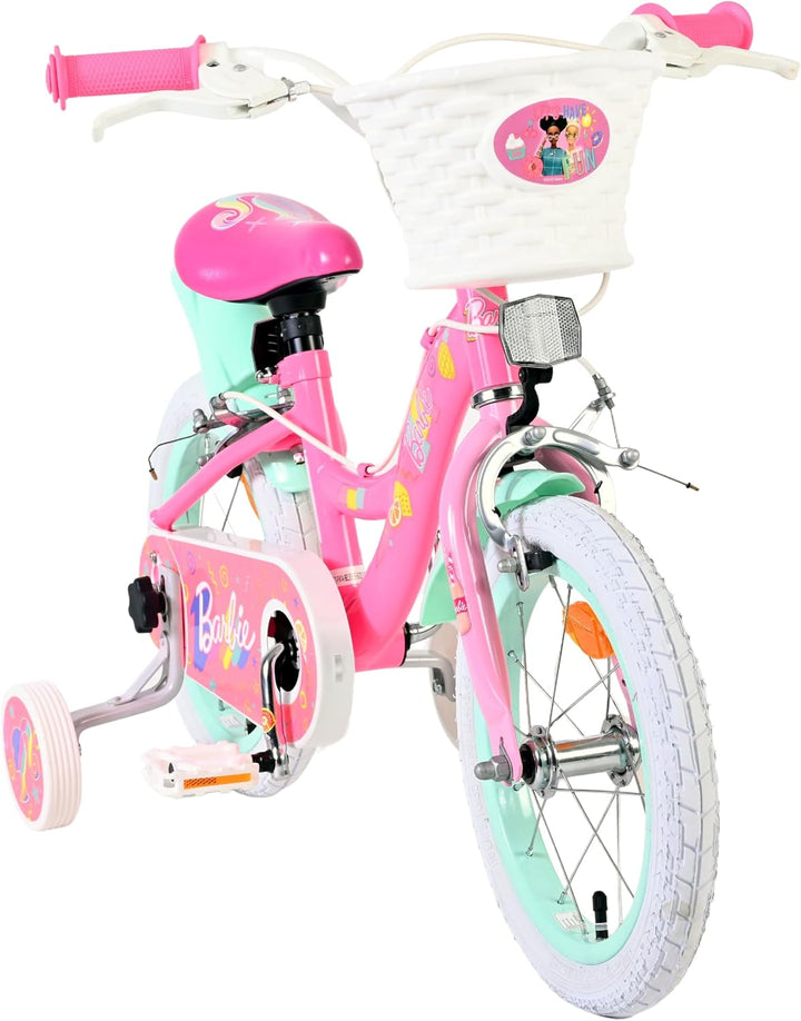 Volare Kinderfahrrad | 3–5 Jahre | Doppelte Handbremse, abnehmbare Stützräder, Pedalreflektoren & Tr