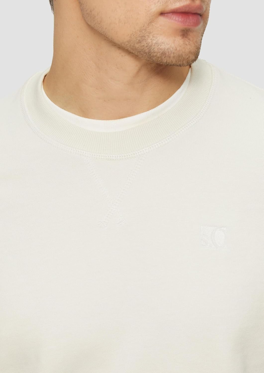 s.Oliver Sweatshirt aus Baumwollmix mit Crew Neck S 0330_wollweiss, S 0330_wollweiß