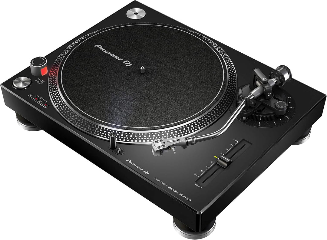 Pioneer DJ PLX-500-K DJ-Plattenspieler mit Direktantrieb, schwarz Black Single, Black Single