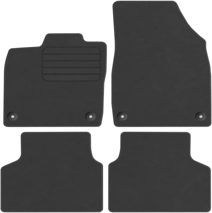 Premium Velourmattenset für Cupra Born ab Bj. 2021 PREM ANTHRAZIT runde Befestigungen Mit Absatzscho