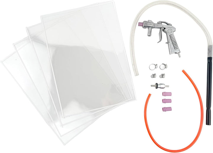WELDINGER Sandstrahlkabine SK 200 mit Absauggebläse für freie Sicht