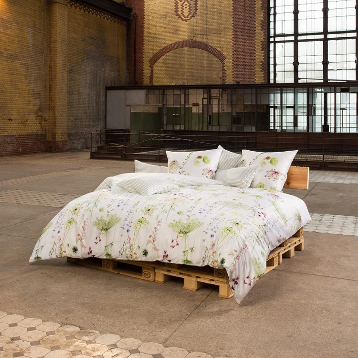ESTELLA Bettwäsche Meadow | grün 200x220 + 2x 80x80 Grün, 200x220 + 2x 80x80 Grün
