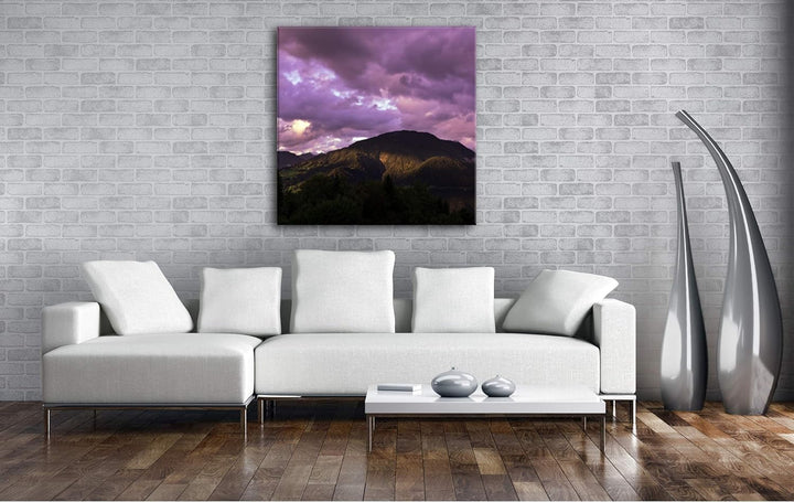 deyoli Voraralberg in Österreich Format: 60x60 als Leinwandbild, Motiv fertig gerahmt auf Echtholzra