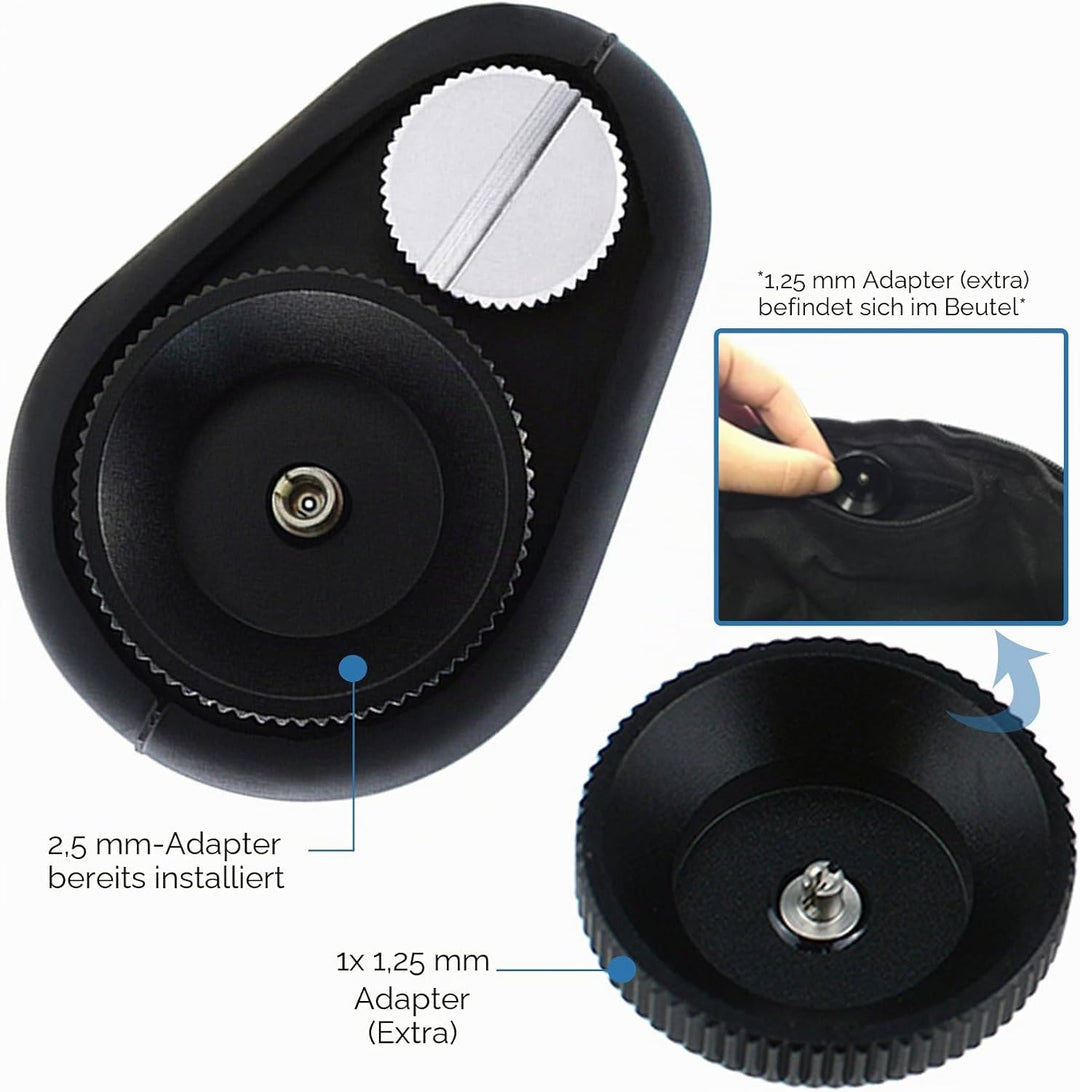 400X Lichtoptischer Hand-Mikroskopprüfer für Koaxialkabel einschliesslich 2,5 mm und 1,25 mm Adapter
