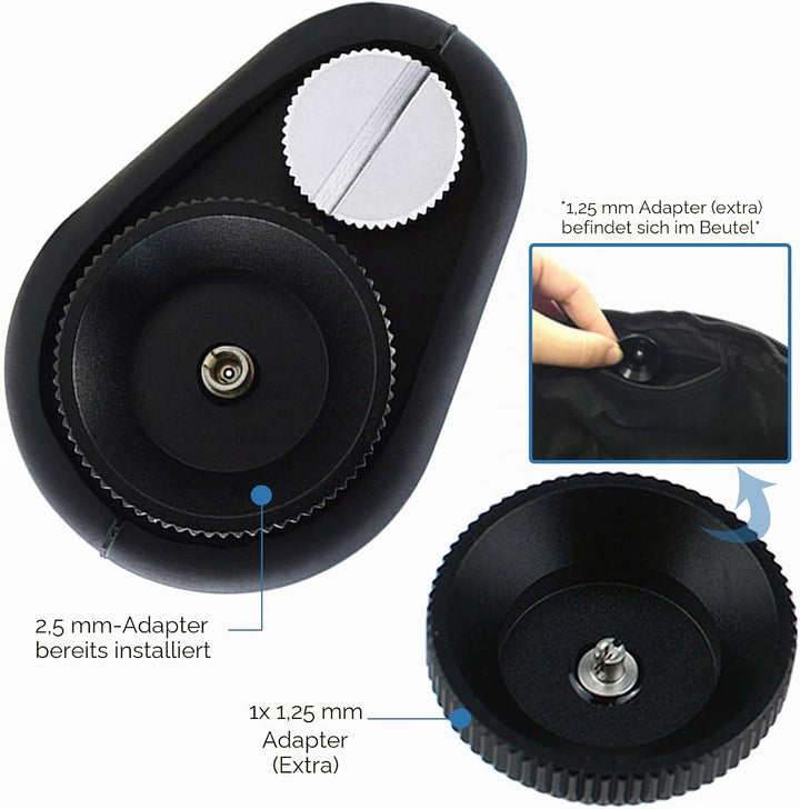 400X Lichtoptischer Hand-Mikroskopprüfer für Koaxialkabel einschliesslich 2,5 mm und 1,25 mm Adapter
