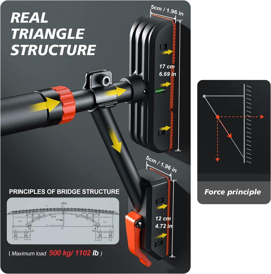 RHINOSPORT Klimmzugstange Türrahmen P7 Pull up Bar Doorway Door Frame chin up bar Home Gym Equipment