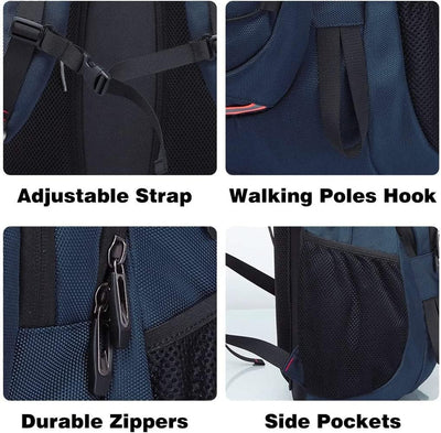 Wanderrucksack Damen Rucksack Wasserdicht Reiserucksack Damen Trekkingrucksack 40L,Unisex Sportrucks