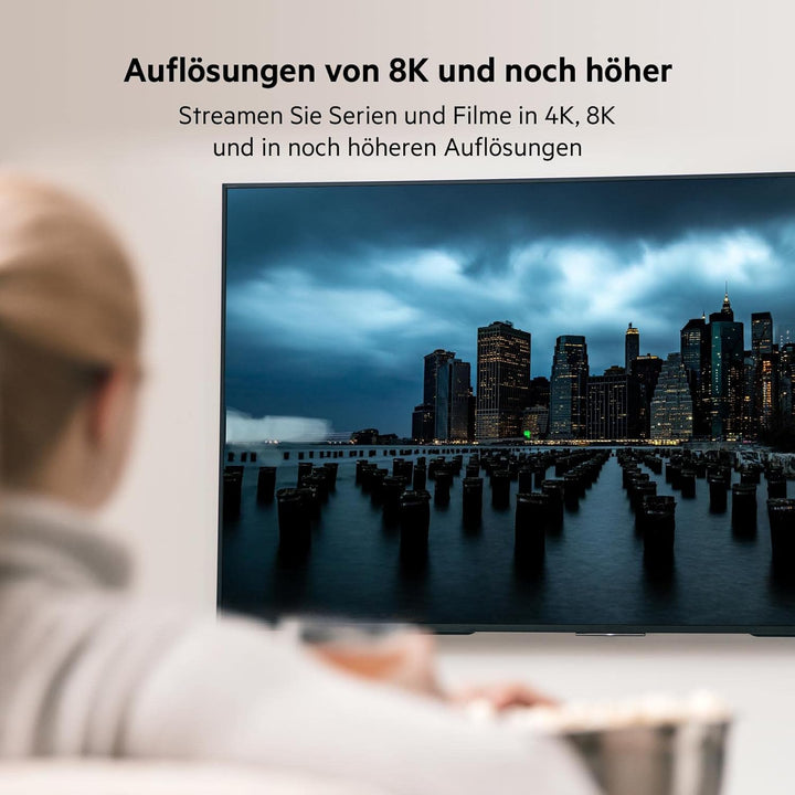 Belkin Hochwertiges Ultra-Highspeed HDMI-2.1-Kabel, 4K/Dolby Vision HDR, optimale Wiedergabe von App