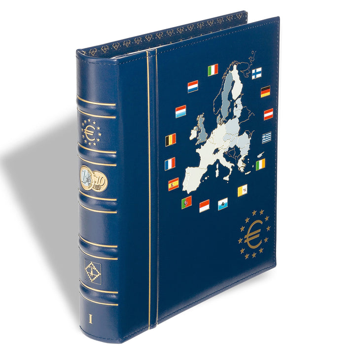 Leuchtturm 341040 Vista Euro-Münzalbum Band 1 | Für Kursmünzensätze der 12 Euro-Länder der Ersten St