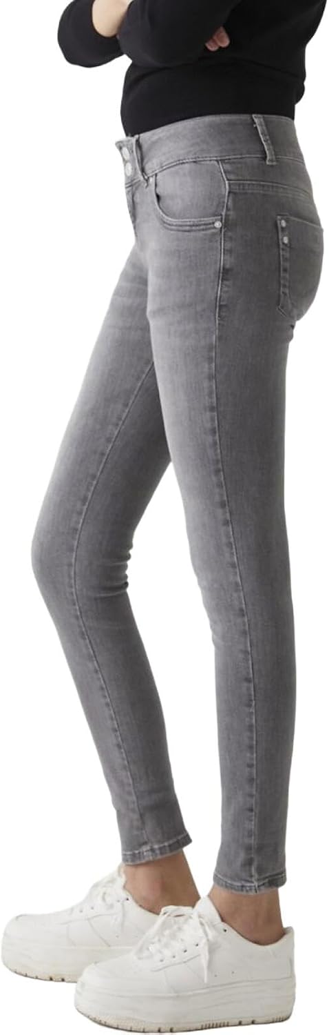 LTB Damen Jeans Molly M Super Slim Fit - Blau - Juana Wash W24-W34 Stretch 24W / 34L Nina Wash 53393