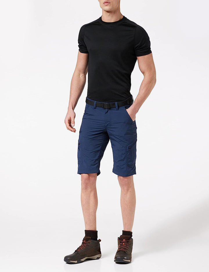 Schöffel Herren Shorts Silvaplana2, vielseitige Wanderhose mit separatem Gürtel, Outdoor Hose mit pr