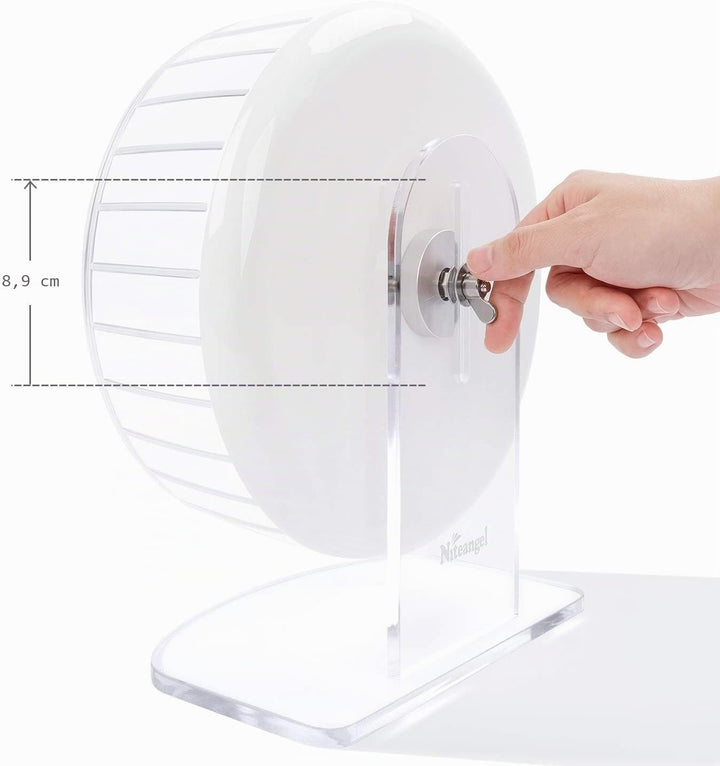 Niteangel Super-leise Hamsterräder - Leise Spinner-Hamsterräder mit verstellbarem Ständer für Zwergh