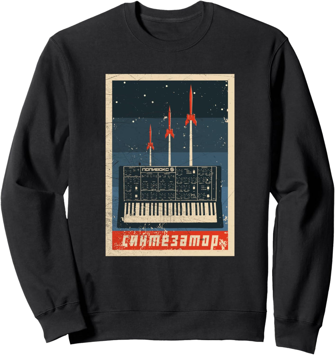 Vintage Soviet Synthesizer Analog UdSSR Synth Studio Gear Sweatshirt