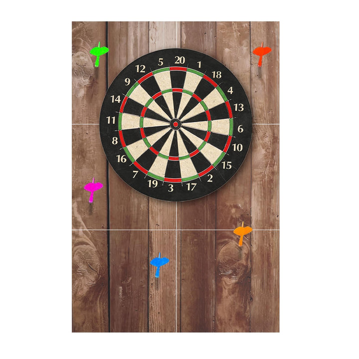 Wandschutz Dartscheibe Holzmaserung, Selbstklebend Filz Surround Dartboard 90x60cm 12mm Dick, Dartsc