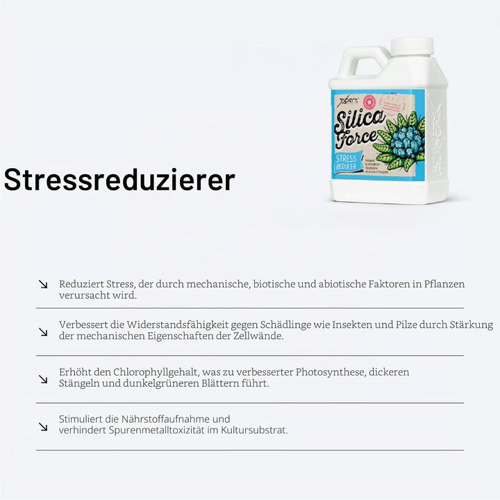 Xpert Nutrients Silica Force - Stressreduzierendes Silizium-Ergänzungs-Silica-Additiv (5L), 5L