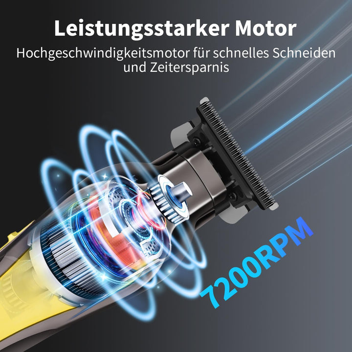 KEMEI 1784 Professionelle Haarschneidemaschine für Männer, Kabelloser Elektrischer Bartschneider Her