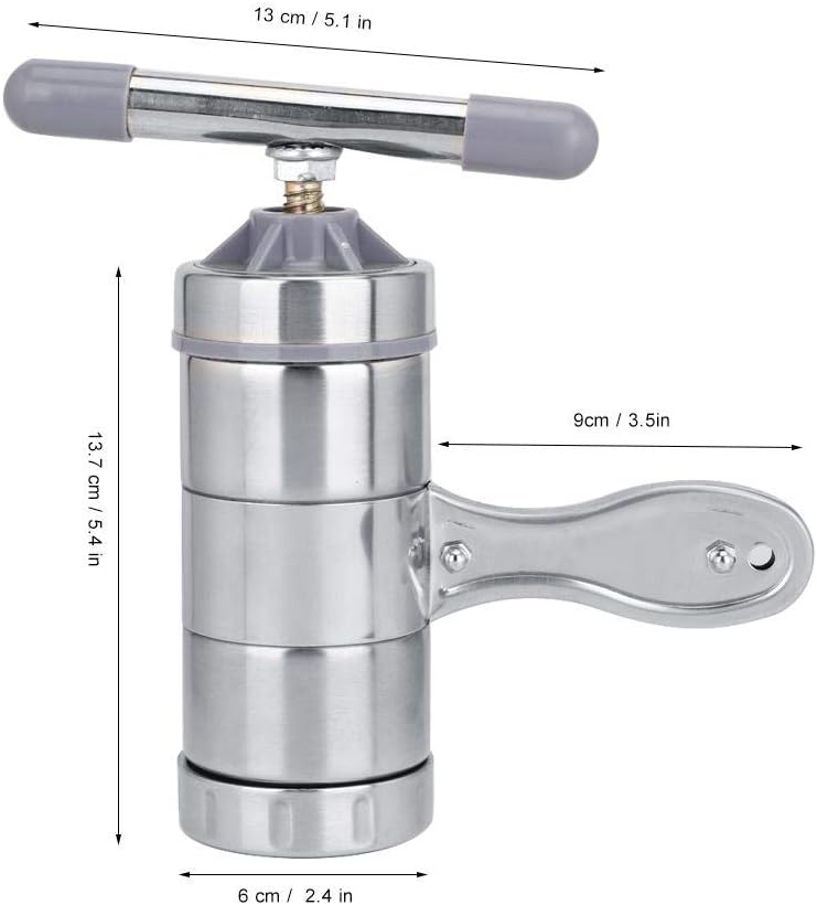 Jadeshay Nudelmaschine, Pasta Maker Aus Edelstahl Pastamaschine Nudelmaschine Manuelle Nudelpresse N