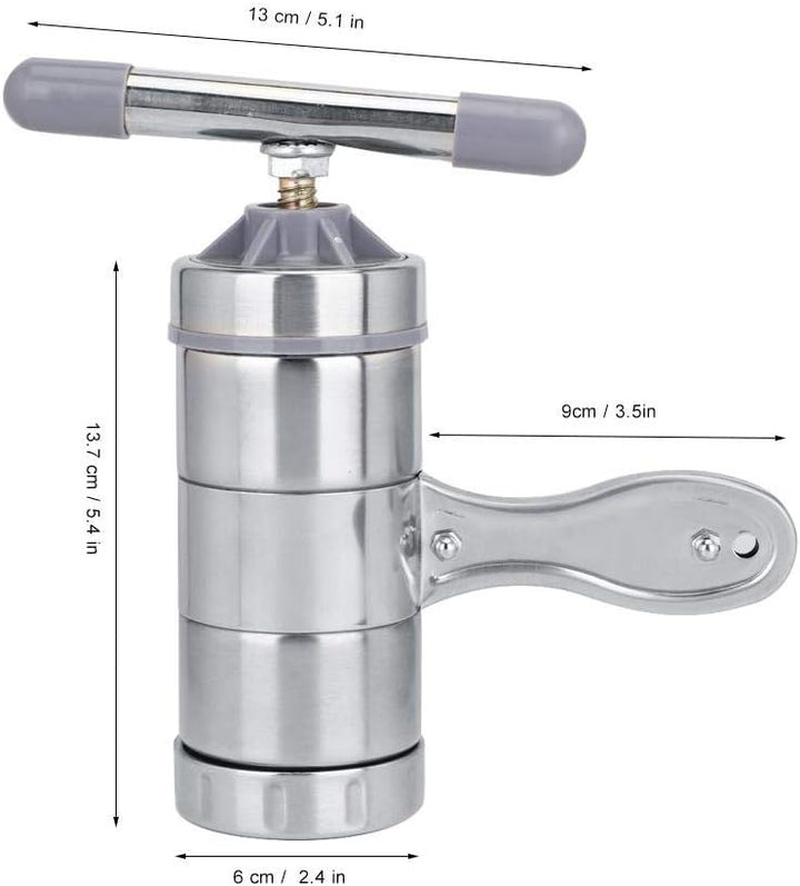 Jadeshay Nudelmaschine, Pasta Maker Aus Edelstahl Pastamaschine Nudelmaschine Manuelle Nudelpresse N